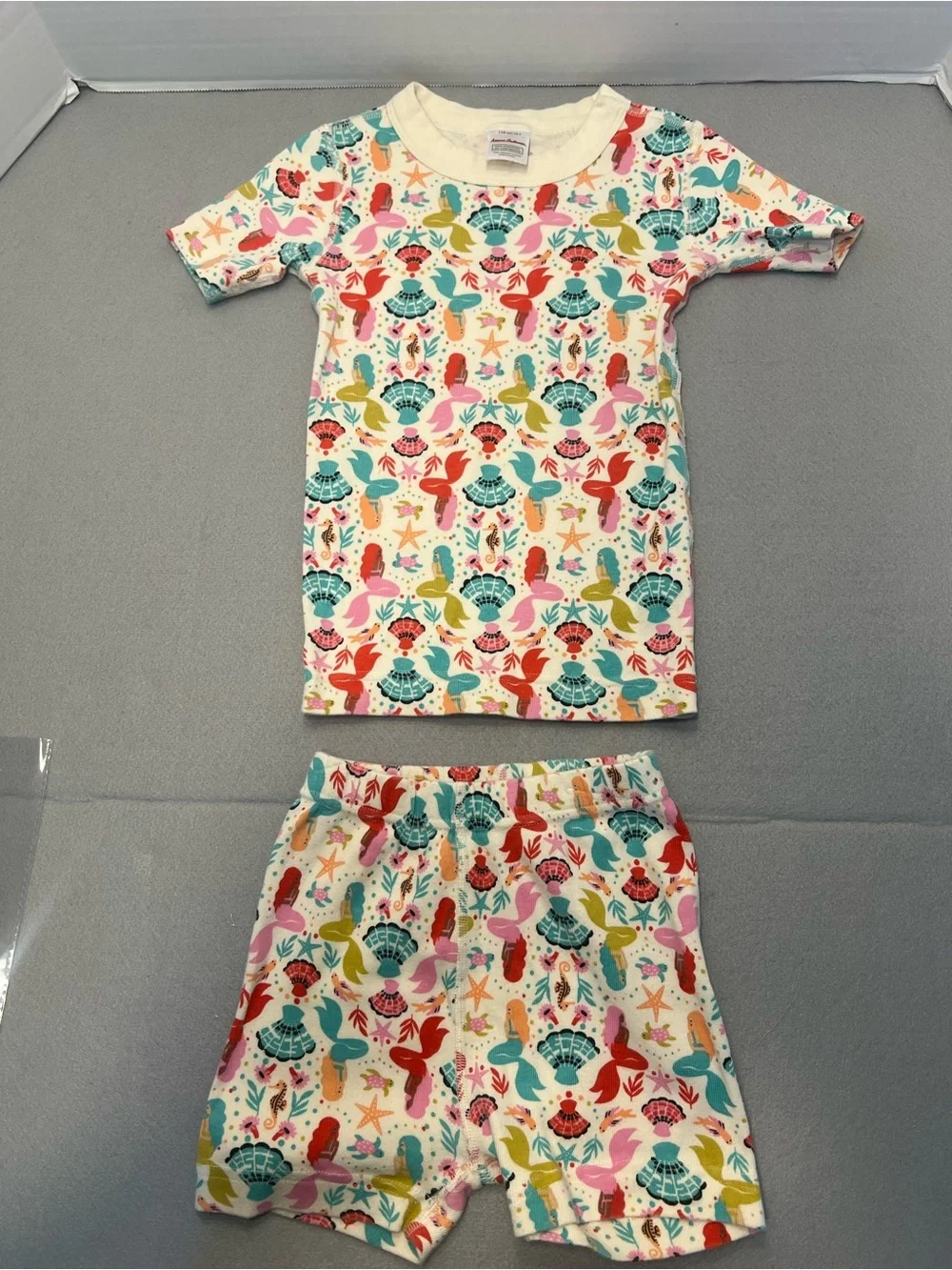 Girl's HANNA ANDERSSON Sea Life Theme Pajama Set Size 110 Cm US 5